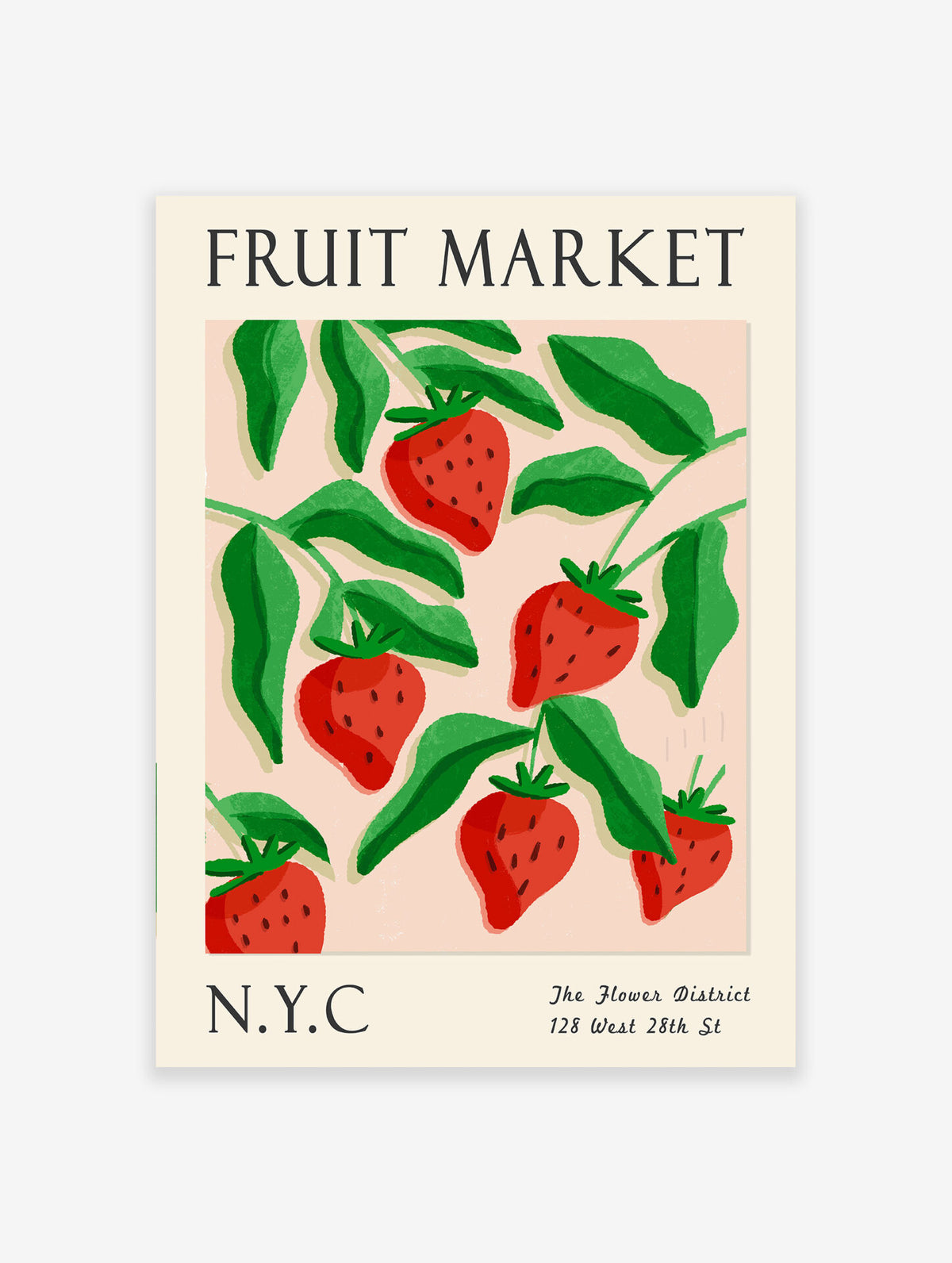 Strawberry Poster, Strawberry Print