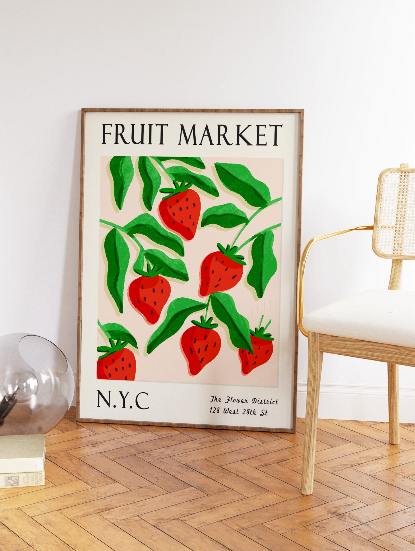 Strawberry Poster, Strawberry Print