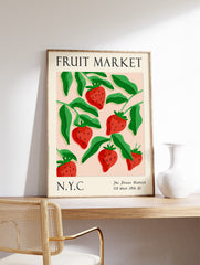 Strawberry Poster, Strawberry Print