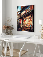 Ramen Shop Poster, Japanese Food Print