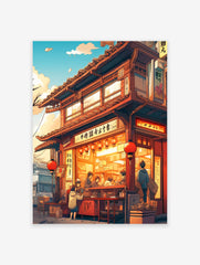 Ramen Shop Poster, Japanese Food Print