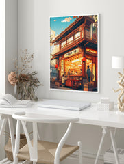 Ramen Shop Poster, Japanese Food Print