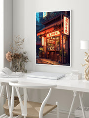 Ramen Shop Poster, Japanese Food Print