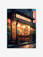 Ramen Shop Poster, Japanese Food Print