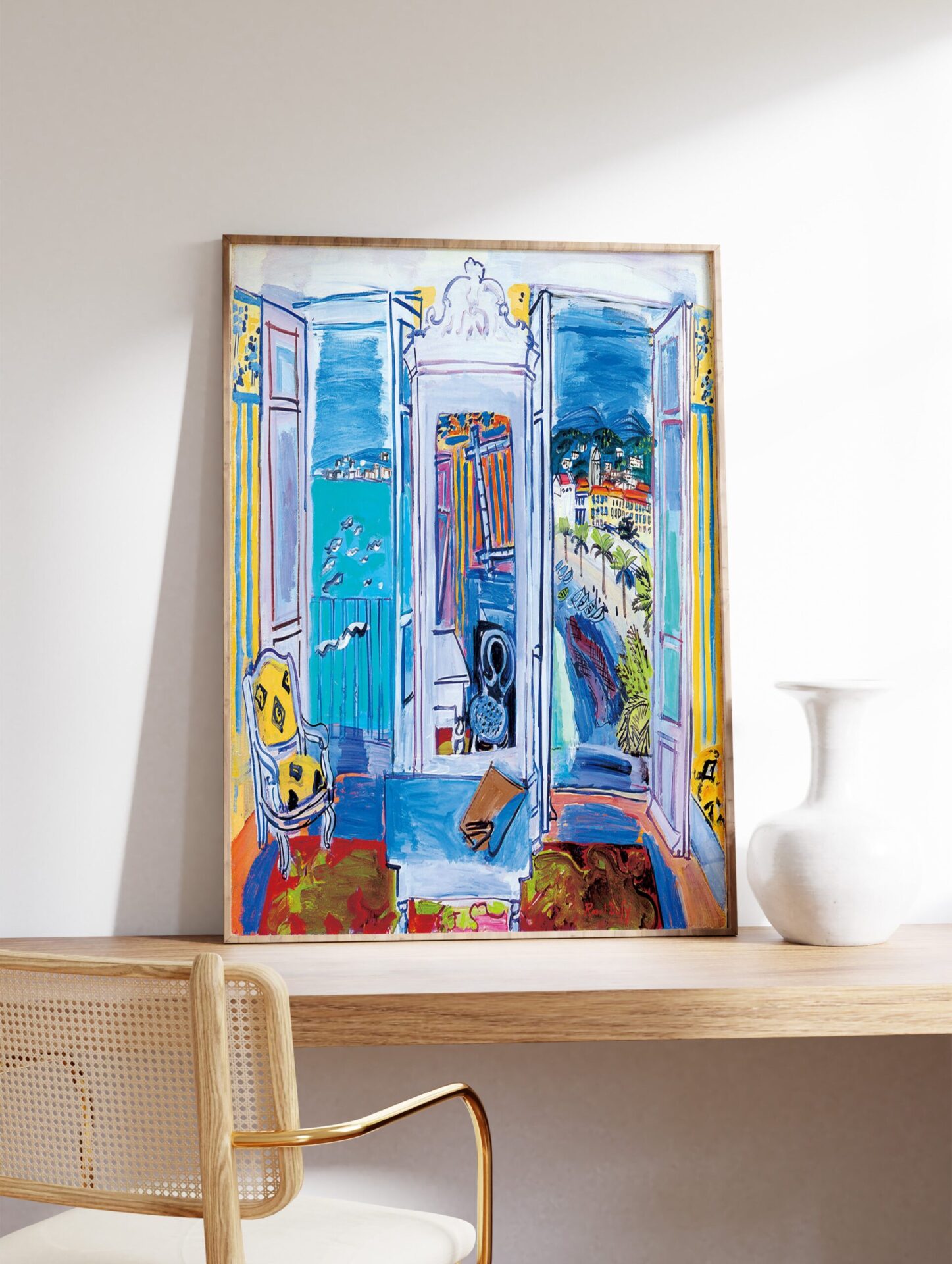 Window Opening on Nice Poster by Raoul Dufy, Raoul Dufy Print