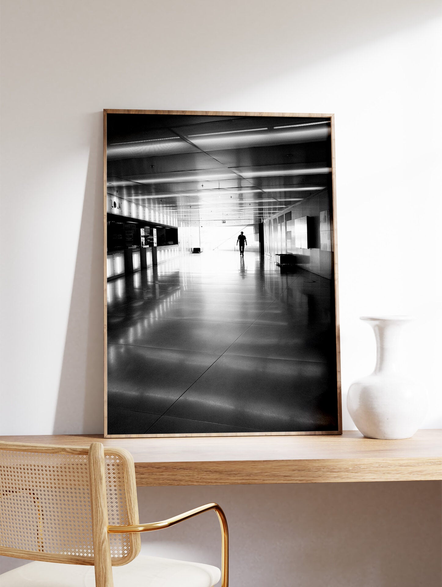 Black and White Urban Poster, Photographic Urban Print