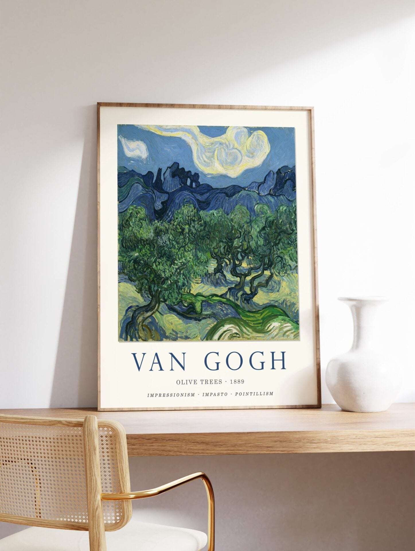 Olive Trees Poster by Vincent Van Gogh, Vincent Van Gogh Print