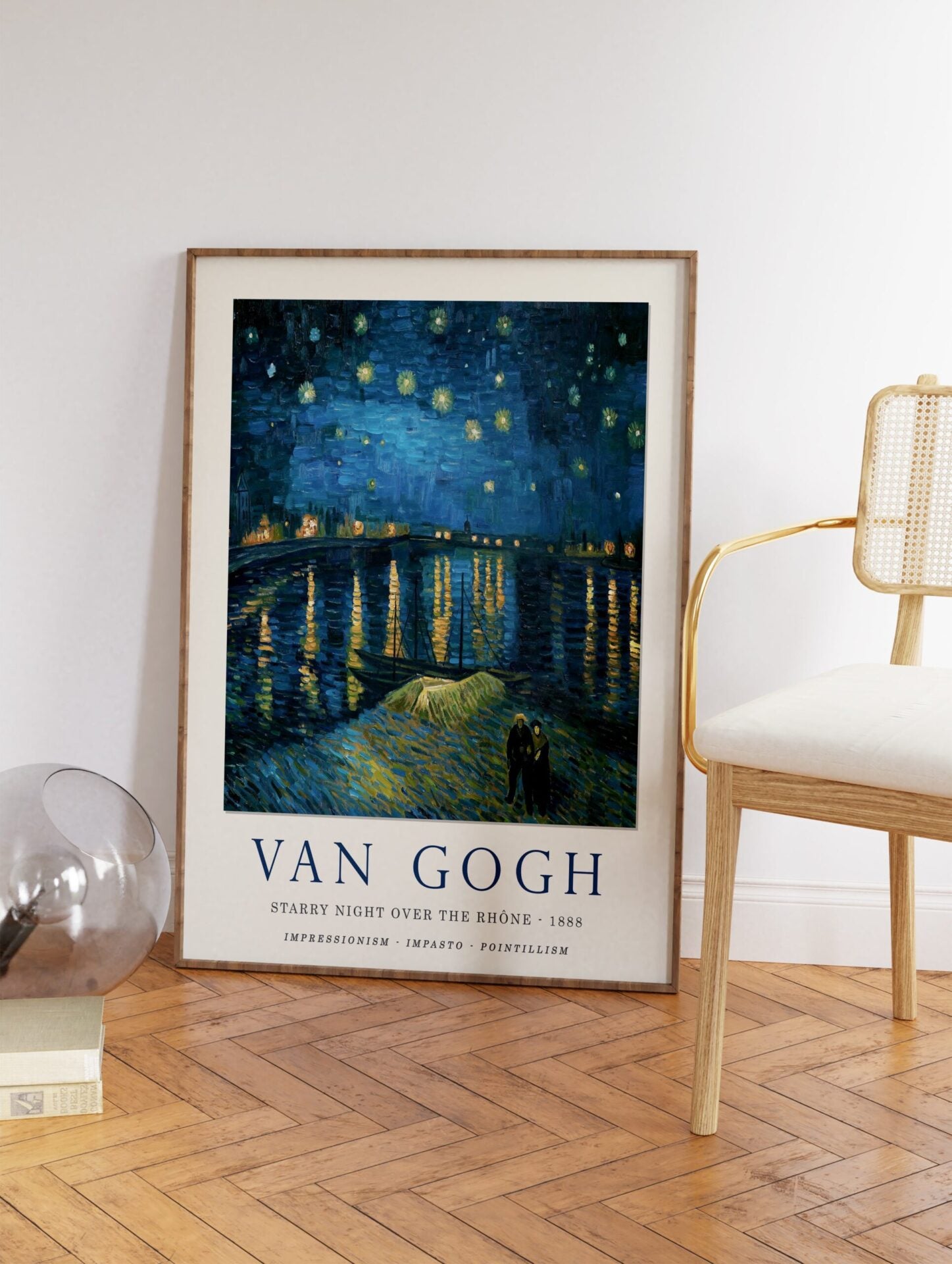 Starry Night Over the Rhone Poster by Vincent Van Gogh, Vincent Van Gogh Print