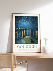 Starry Night Over the Rhone Poster by Vincent Van Gogh, Vincent Van Gogh Print