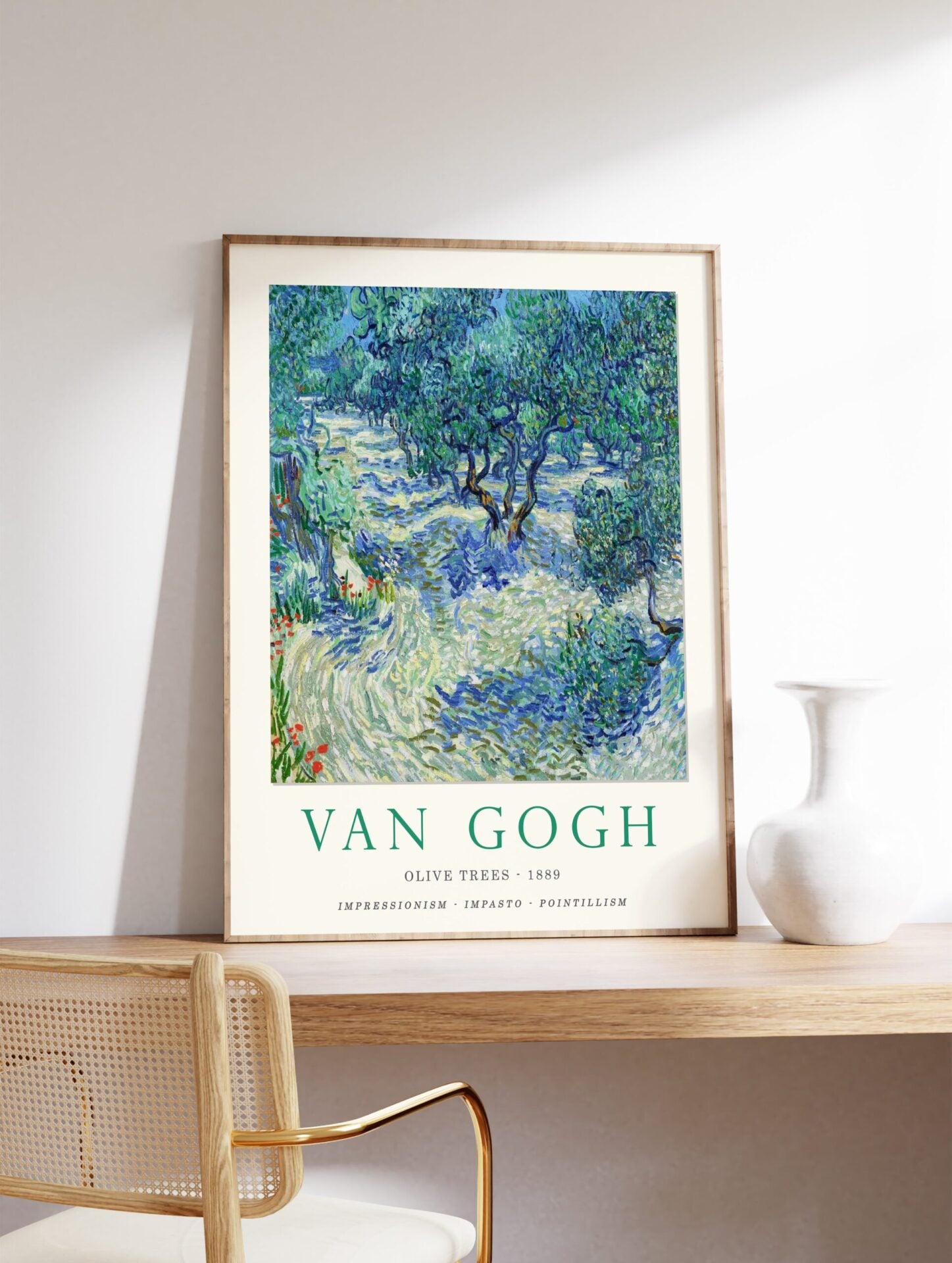 Olive Trees Poster by Vincent Van Gogh, Vincent Van Gogh Print