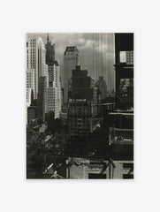 Black and White City Poster, Urban Photo Print