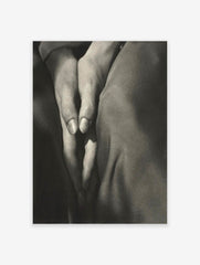 Black and White Hands Poster, Photographic Hands Print